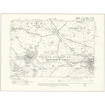 1909 Map of Flintshire XXIII.SE, 1914 Print