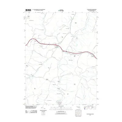 2011 Map of Flintstone, 2011 Print