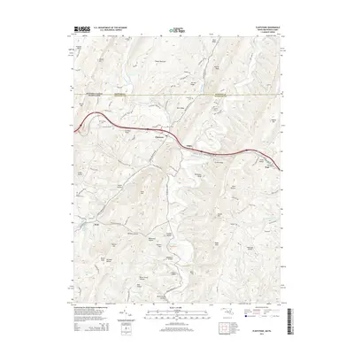 2014 Map of Flintstone, 2014 Print