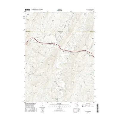 2016 Map of Flintstone, 2016 Print