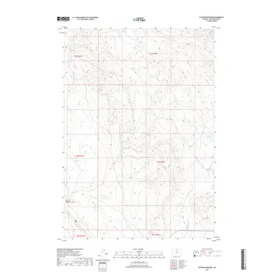 2017 Map of Flitner Reservoir, 2017 Print