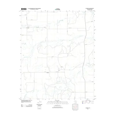 2012 Map of Flomot, 2012 Print