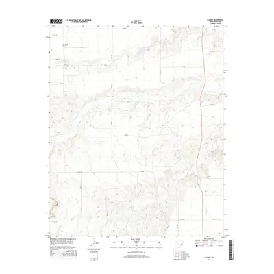 2016 Map of Flomot, 2016 Print