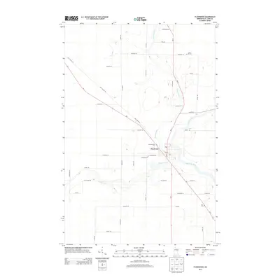 2013 Map of Floodwood, 2013 Print