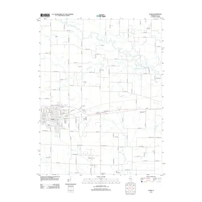 2012 Map of Flora, 2012 Print