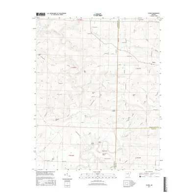 2017 Map of Floral, 2017 Print