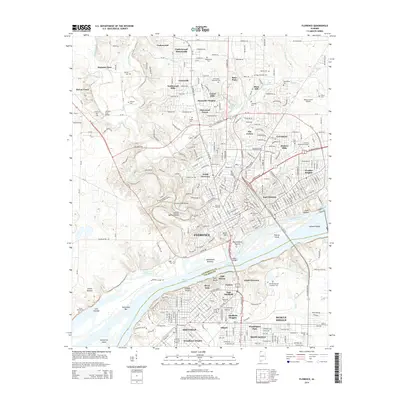 2014 Map of Florence, 2014 Print