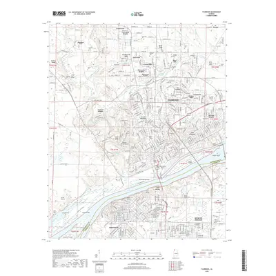 2018 Map of Florence, 2018 Print