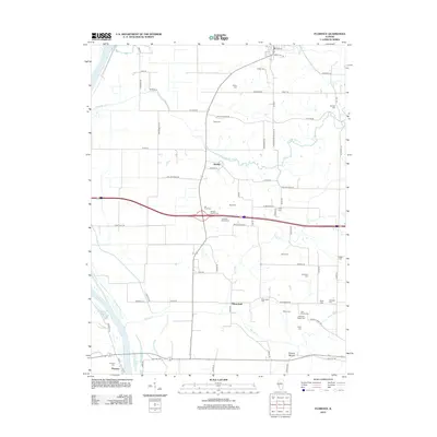 2012 Map of Florence, 2012 Print