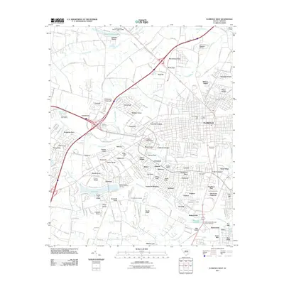 2011 Map of Florence West, 2011 Print