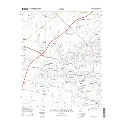 2014 Map of Florence West, 2014 Print