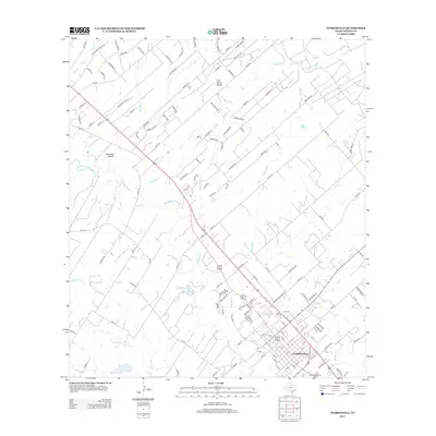 2013 Map of Floresville, 2013 Print