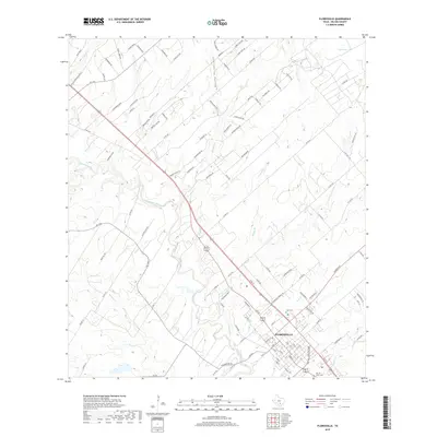 2019 Map of Floresville, 2019 Print