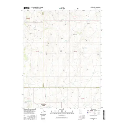 2017 Map of Flossie Knoll, 2017 Print