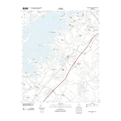 2011 Map of Flowery Branch, 2011 Print
