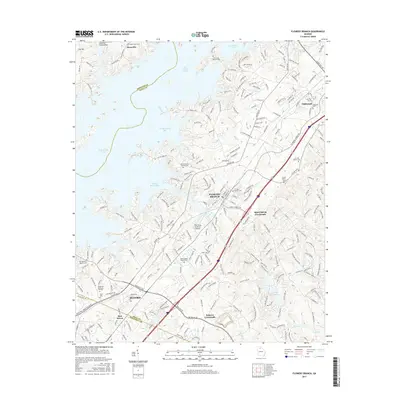 2017 Map of Flowery Branch, 2017 Print