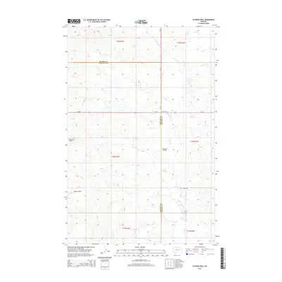 2014 Map of Flowing Well, 2014 Print