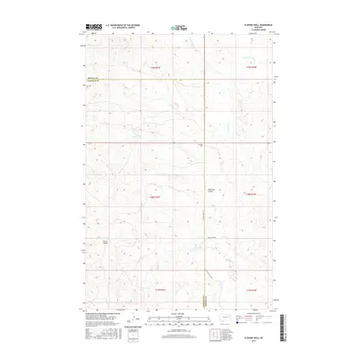 2017 Map of Flowing Well, 2017 Print