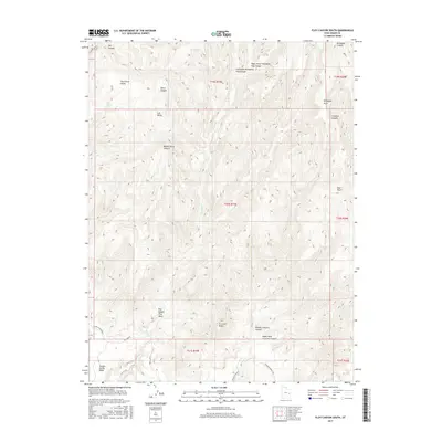 2017 Map of Floy Canyon South, 2017 Print