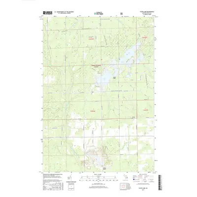 2017 Map of Floyd Lake, 2017 Print