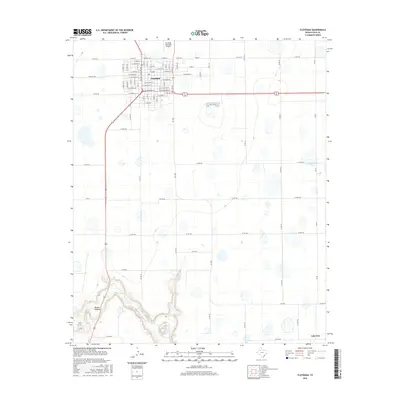 2016 Map of Floydada, 2016 Print