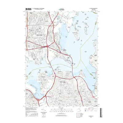 2016 Map of Flushing, 2016 Print