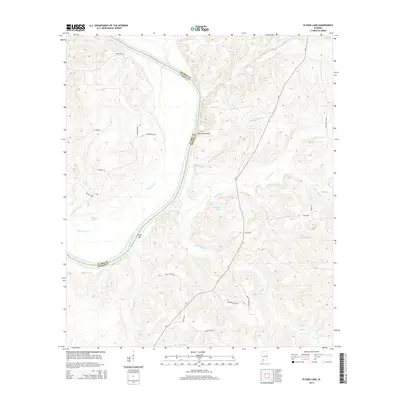 2014 Map of Flynns Lake, 2014 Print