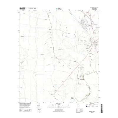 2014 Map of Folkston, 2014 Print