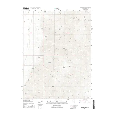 2014 Map of Fondaway Canyon, 2014 Print