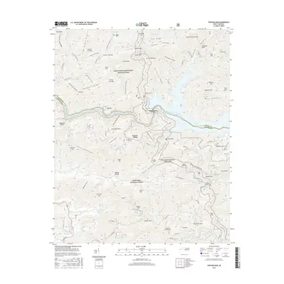 2016 Map of Fontana Dam, 2016 Print