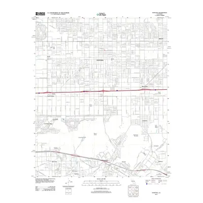 2012 Map of Fontana, 2012 Print