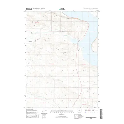 2015 Map of Fontenelle Reservoir SW, 2015 Print