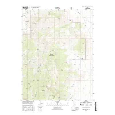 2017 Map of Fool Creek Peak, 2017 Print