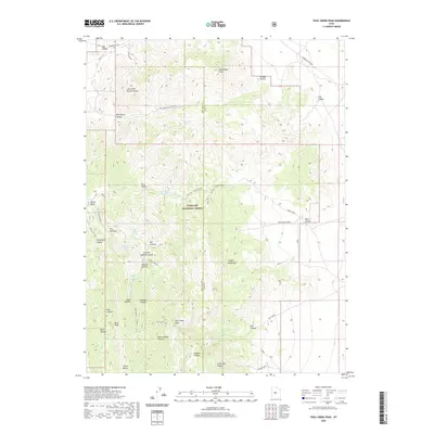 2020 Map of Fool Creek Peak, 2020 Print