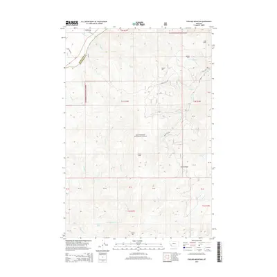 2014 Map of Foolhen Mountain, 2014 Print