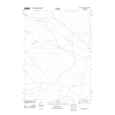 2012 Map of Foote Creek Lake, 2012 Print