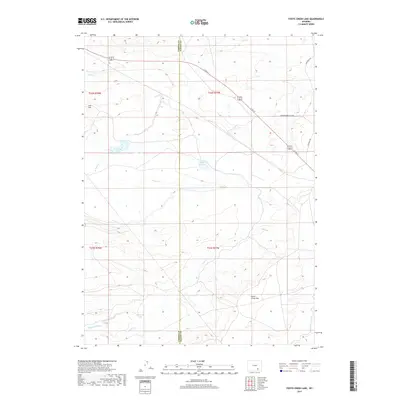 2017 Map of Foote Creek Lake, 2017 Print