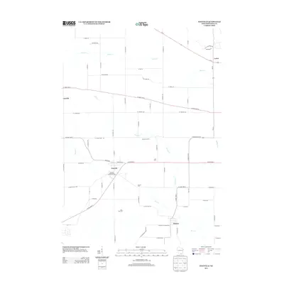 2013 Map of Footville, 2013 Print