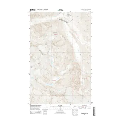 2014 Map of Forbidden Peak, 2014 Print
