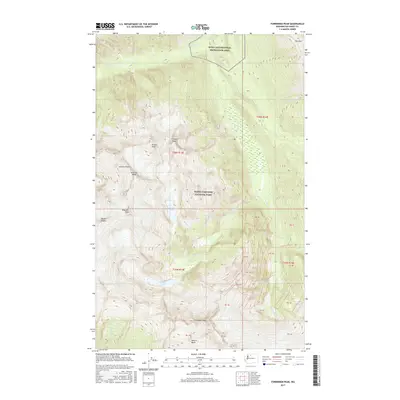2017 Map of Forbidden Peak, 2017 Print