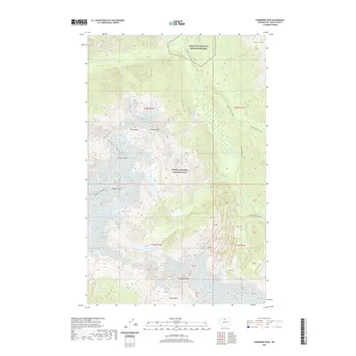 2020 Map of Forbidden Peak, 2020 Print