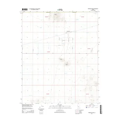 2014 Map of Forepaugh Peak, 2014 Print