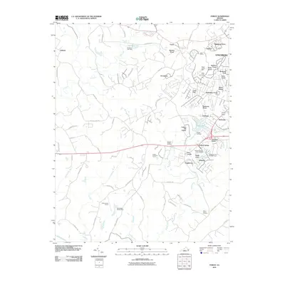 2010 Map of Forest, 2010 Print
