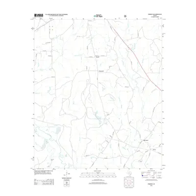 2013 Map of Forest, 2013 Print
