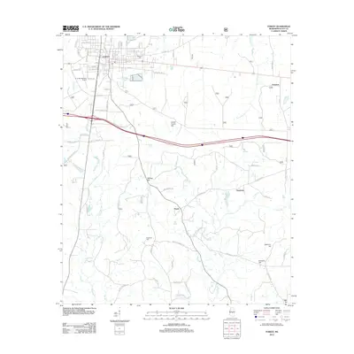 2012 Map of Forest, 2012 Print