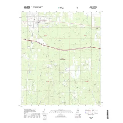 2018 Map of Forest, 2018 Print