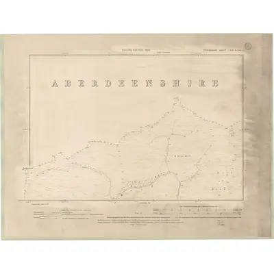 1900 Map of Forfarshire Sheet I.SW & SE, 1902 Print