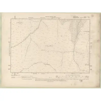 1900 Map of Forfarshire Sheet II.NE, 1902 Print