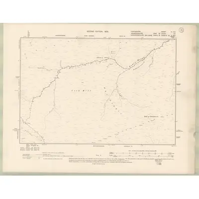 1900 Map of Forfarshire Sheet III.SE, 1903 Print