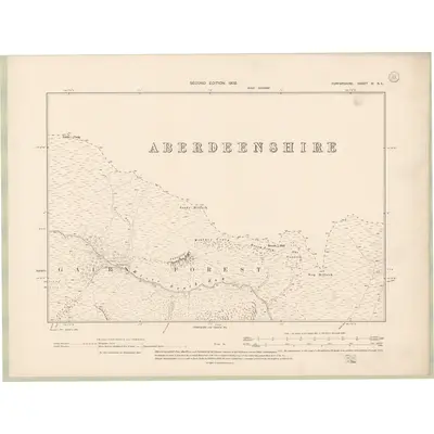 1900 Map of Forfarshire Sheet IV.SE, 1902 Print
